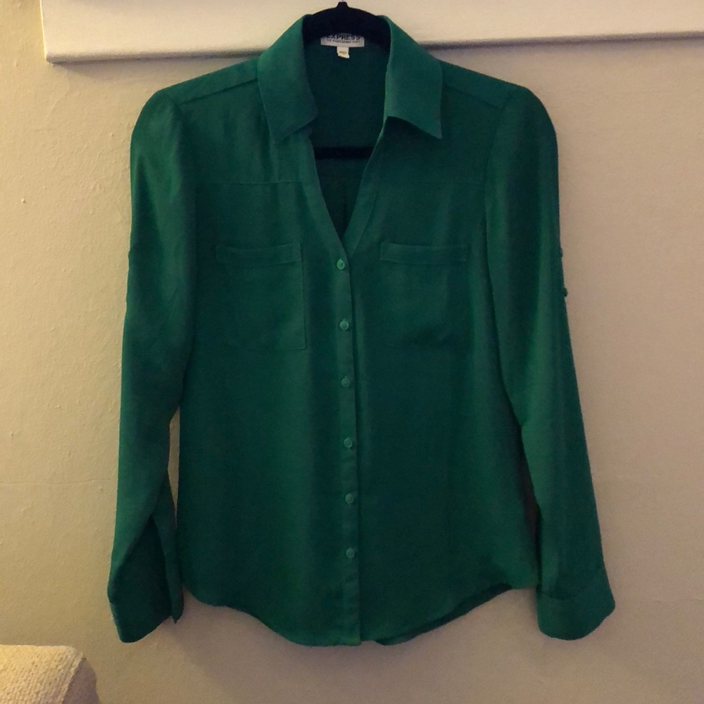 Kelly green Express Portifino Shirt